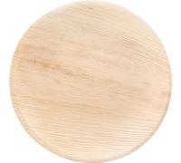 NATURE Star Assiette en feuille de palme ronde 200 mm 25 pièces