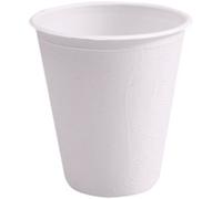 NATURE STAR Gobelet en canne à sucre, 0,3 l, blanc