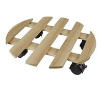 NATURE Tablette à roulettes pour plantes - Sapin - H7,4 x Ø35 cm