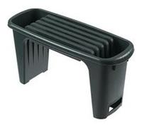 Nature Tabouret de jardinage 2-en-1 65,5 x 25 x 34 cm Vert G