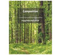 Nature Theme Tall Trees Composition Notebook: Notebook for school, work, and home 110pgs wide rule