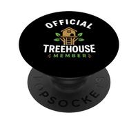 Nature Tree House Trees Simple Official Member Treehouse PopSockets PopGrip Adhésif