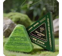 Nature Triangle Shampoo Bar, Nature Seven Green Soap Shampoo, Arborvitae Leaf Herbal Bar for Hair Care for Women (1 Pieces)