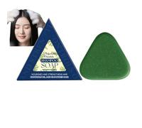 Nature Triangle Shampoo Bar-renforce et lisse les cheveux, Bar de shampooing solide pour les soins des cheveux, nettoyage doux et soins nutritifs savons pour les femmes et les hommes (1)