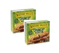 Nature Valley Barres de céréales croustillantes 100% floakes Avoine entière et miel sans colorants et conservateurs Naturellement sans lactose Convient aux végétariens - 2 x 210 grammes (20 barres)