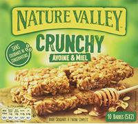Nature Valley - Barres de Céréales Crunchy Avoine & Miel - 10 Barres (5x2 Barres)