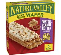 Nature Valley Barres de gaufrette, beurre d'arachide, bretzel, 36,9 g, 5 ct