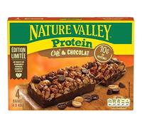 NATURE VALLEY Protein Barres protéinées a la cacahuète, café et chocolat 4 x 40 g