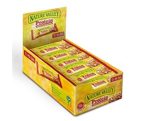Nature Valley Protein Salted Caramel Nut Cereal Bars 40g (Pack of 12 bars)