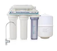 NATURE WATER PROFESSIONALS Équipement d'osmose inverse - Kit d'osmose à 5 étapes - Capacité de 6 L - Comprend membrane 75GPD, réservoir d'eau et filtres