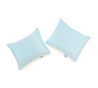 NATURECA Lot de 2 Housses de Coussin pour Coussin de bébé 30 x 40 cm, La taie d'oreiller est composée à 100% Satin de Coton.