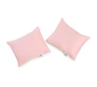 NATURECA Lot de 2 Housses de Coussin pour Coussin de bébé 30 x 40 cm, La taie d'oreiller est composée à 100% Satin de Coton.