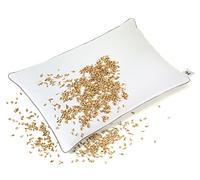 NATURECA Oreiller Epeautre Bio, Oreiller Ferme de taie Oreiller Ergonomique Coton, Oreillers 40x60 pour la Nuque, Oreiller orthopédique Anti Douleur vannure d’épeautre, décontracter Les Muscles