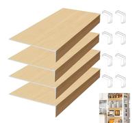 NatureHaven Lot De 4 Housses De Protection pour éTagèRes MéTalliques 24x16x2in en PVC Amovibles RéSistantes à L'Humidité pour Cuisine Salle De Bain Bureau éTagèRes