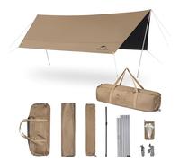 Naturehike Auvents Toile de Tente Tarp Imperméable Protection Contre la Pluie Anti-UV Toit Solaire Auvents Pavillon pour Camping en Plein Air Pique-Nique Festival
