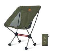 Naturehike Chaise de Camping Pliante, Pportable Confortable Chaise de Plage Pliable Légère avec Sac de Transport, Capacité de Charge de 120 kg pour l'extérieur, Plage, Pêche, Camping (Vert S)