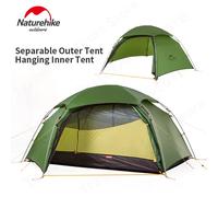 Naturehike Cloud Peak Camping Tent Hexagonal 4 Season Tent Ground Sheet T-zipper 20D Silicone Waterproof Tourist Hiking Tent 20D Green T-Zipper