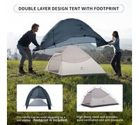 NatureHike Cloud Up 2 Upgrade Tente 2P 3-4 Saisons Ultraléger Camping