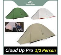 Naturehike Cloud Up Pro 20D Nylon Ultralight Camping Hiking Travel Outdoor Backpacking Tent Waterproof Windproof 1-2 Person New Green-2P