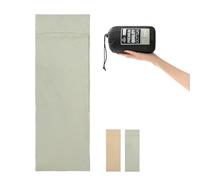 Naturehike Doublure de sac de couchage en coton 210 x 75 cm, drap de voyage en coton avec fente d'oreiller, portable, léger, essentiel pour camping, auberges, pique-nique, randonnée (vert)