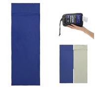 Naturehike Draps de Sac de Couchage de Voyage Ultralégère Compact en Microfibre avec Compartiment Oreiller Ajouté, Sac de Couchage pour Adultes, Sac de Couchage de Aussi comme Drap de Couchage （blauw）