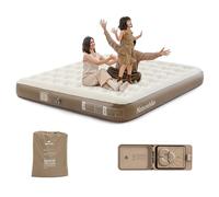 Naturehike Matelas gonflable 3 personnes avec pompe intégrée, 200 x 180 x 25 cm, camping et lit d'invité, auto-gonflant, portable et stable