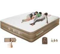 Naturehike Matelas Gonflable 3 Personnes avec Pompe Intégrée Rechargeable - 200x180x38 cm Lit Gonflable Autogonflant pour Camping et Maison - Matelas Camping Portable