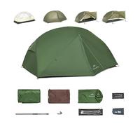Naturehike Mongar Base Tente ultra légère 2,33 à 2,85 kg, PU3000 imperméable et coupe-vent, tente de camping, tente de randonnée pour 3 saisons, tente de randonnée 2/3 personnes, pour la randonnée, le