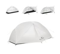Naturehike Mongar Pro Tente de Trekking Ultra légère Coupe-Vent imperméable Portable pour 1 Personne 3-4 Saisons pour Le Camping et la randonnée (Gris Clair/1 Personne)