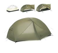 Naturehike Mongar PRO Tente ultra légère, 1,56 à 2,36 kg, imperméable, coupe-vent, pour 3 saisons, 1/2/3 personnes, avec toile d'extension et moustiquaire, pour randonnée, camping, extérieur