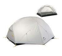 Naturehike Mongar Tente de randonnée légère et imperméable pour 2 personnes 3 saisons Double couche Installation facile Tente de camping randonnée avec empreinte de pied