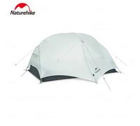 Naturehike Mongar UL Camping Tent 1-2 People 15D Nylon 3 Season Tent Ultralight Portable Waterproof Outdoor Travel Hiking Tent 2 People-Gray