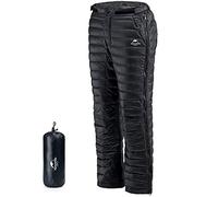 Naturehike Pantalon en Duvet Epais d'hiver Ski de Neige Chaleur Thermique Coupe-Vent Extérieur Chaud(Noir L)