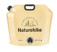 Naturehike Récipient à eau pliable de 10 L sans BPA avec robinet, design suspendu et autoportant pour camping, urgence et randonnée, sport de plein air