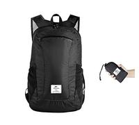 Naturehike Sac à Dos Pliable ultraléger 18L Sac à Main Pliable imperméable en Nylon 30D (18L Noir)