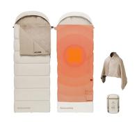 Naturehike Sac de couchage chauffant double couche épais et épissable pour adultes - Fonctionne avec une batterie externe ou une alimentation USB - Convient pour le camping, les voyages, les activités