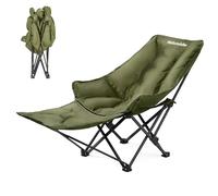 Naturehike Sea Star Chaise de camping pliable et légère - Chaise de camping à dossier haut - Grande chaise de camping rembourrée - XXL - Avec poche - Pour camping, jardin, balcon, plage, extérieur