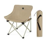 Naturehike T01 Gathering Moon Chair Chaise de Camping résistante à l'usure avec Sac de Rangement, Kaki (S)