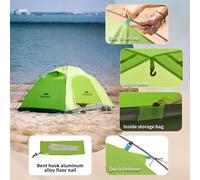 NatureHike Tente Camping P-Série 4 Saisons 2 Personnes Ultraléger Anti-UV