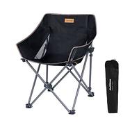 Naturehike Xing Ding Chaise Pliante de Camping légère, Chaise de pêche, Chaise Pliante ultralégère avec Sac de Transport pour Camping en Plein air, randonnée, réunions de Jardin (Noir)