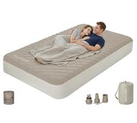 Naturehike Youmeng Matelas gonflable avec surface mate et pompe intégrée 205 x 155 x 20 cm (pour 2 personnes) et convient pour la maison, l'extérieur et comme chambre d'amis temporaire