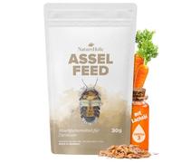 NatureHolic Assel Feed - Nourriture principale pour cloportes dans le terrarium - Nourriture principale riche en protéines pour cloportes avec des minéraux précieux et des ingrédients naturels