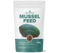 NatureHolic - Nourriture pour moules - Nourriture pour moules d'eau Douce et d'eau de mer en Aquarium - Uniquement des ingrédients de qualité - 30g