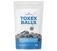 NatureHolic ToxEx Balls - Conditionneur d'eau - Élimine les polluants organiques - Absorbe les métaux lourds - Rend l'eau cristalline - 60 g