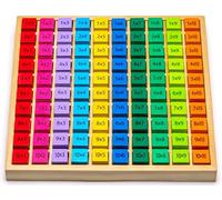 Natureich Montessori Mathématique 1x1 Tableau Garçon et Fille, Enfants à Partir 3 Ans, Planche D’Empilage Et De Tri Éducatif, Jouets en Bois pour Apprends à Compter, Nombres, Motrices, Multiplication