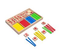 Natureich Montessori Mathématique Tableau Garçon et Fille, Enfants à Partir 3 Ans, Planche Empilage Tri Éducatif, Jouets en Bois Boîte Apprends à Compter, 0-9 Nombres, Motrices, 1x1 Multiplication