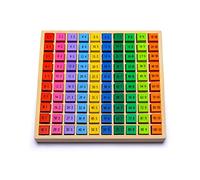 Natureich Planche à calculer divisée pour élèves du primaire Table de multiplication inversée 1 x 1 en bois