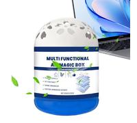 naturel, boîte de contrôle des odeurs silencieuse, nettoyant portable 120 g avec absorption de poussière, au charbon actif, pour la maison au design compact,