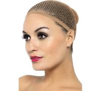 Naturel Couleur Bonnet Perruque Maille Extensible Blond Clair Cheveux Net Adulte
