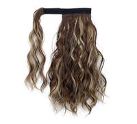 Naturel Extension capillaire synthétique bou clipser, queue de cheval blonde et brune, postiche courte, faux cheveux Look époustouflant(9H24)
